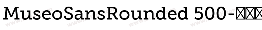 MuseoSansRounded 500字体转换